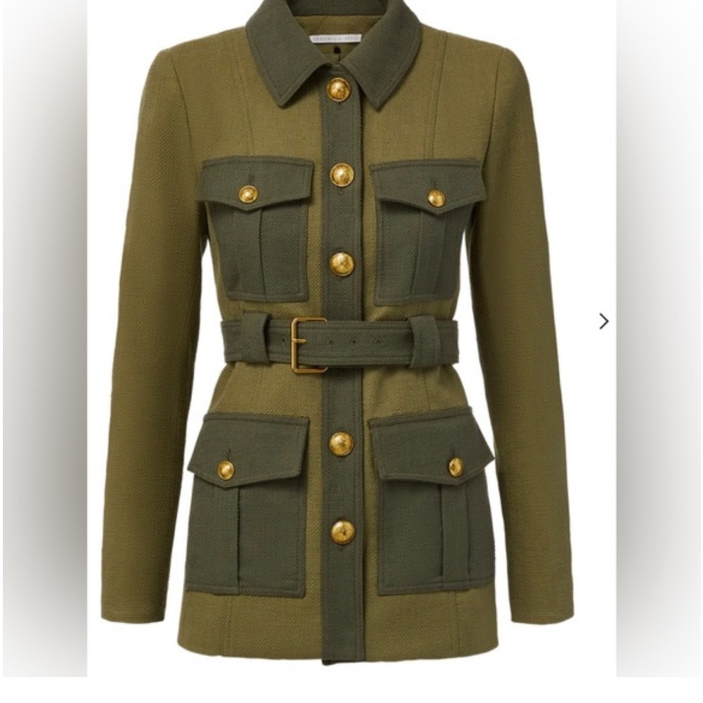 Veronica Beard “Sonoma” Green Belted Women's Jacket 💚
